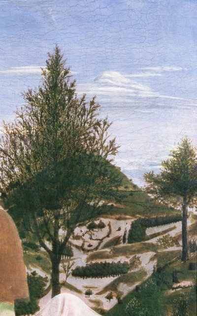 Baptême du Christ, 1450s (tempera sur panneau) (détail) - Piero della Francesca